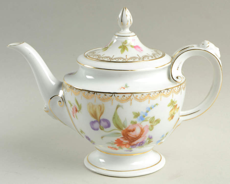Meissen (White) Teapot & Lid by Rosenthal - Continental-1