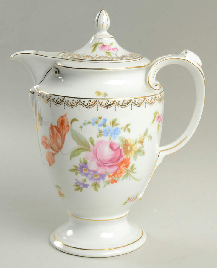 Meissen (White) Coffee Pot & Lid by Rosenthal - Continental-1