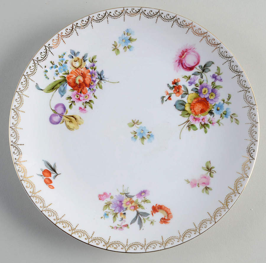 Meissen (White) Coupe Luncheon Plate by Rosenthal - Continental-1