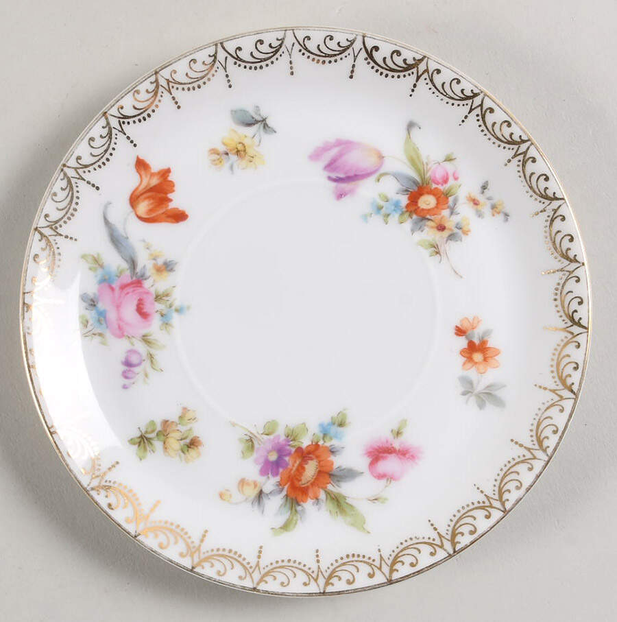 Meissen (White) Saucer for Flat Cup by Rosenthal - Continental-1