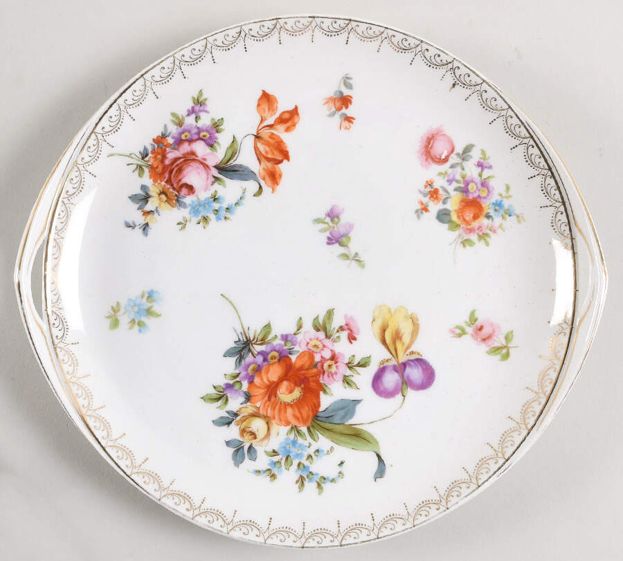 Meissen (White) Handled Cake Plate by Rosenthal - Continental-1