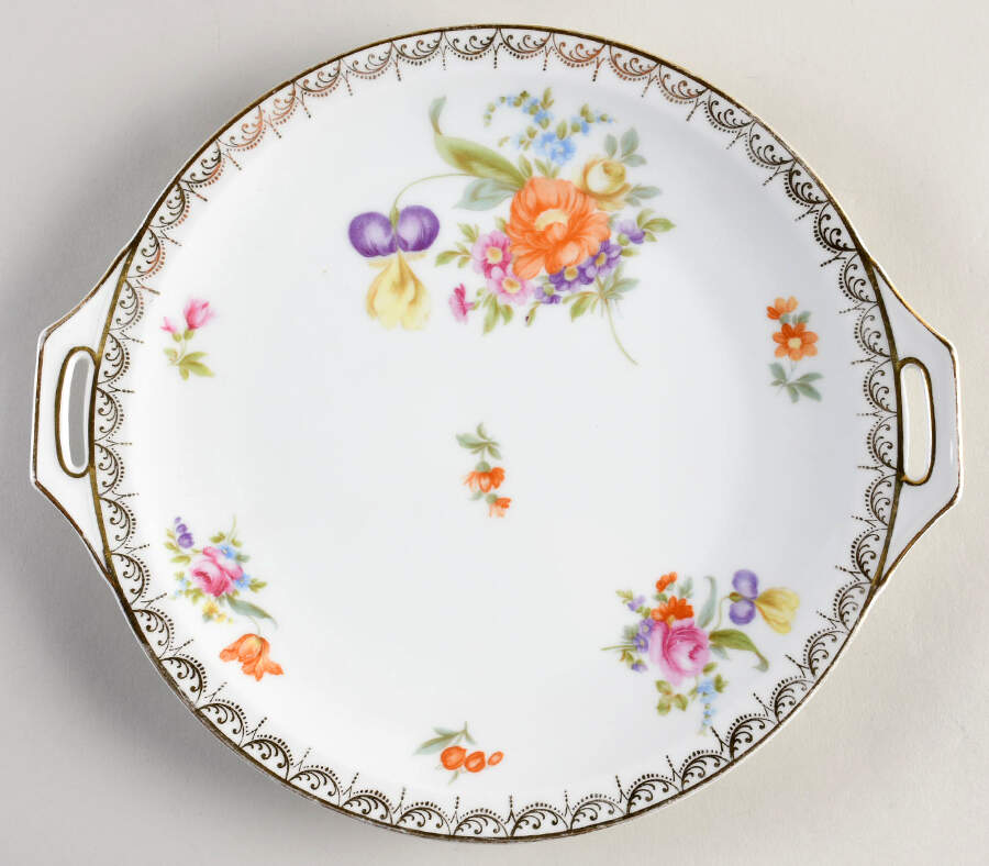 Meissen (White) Handled Cake Plate by Rosenthal - Continental-1