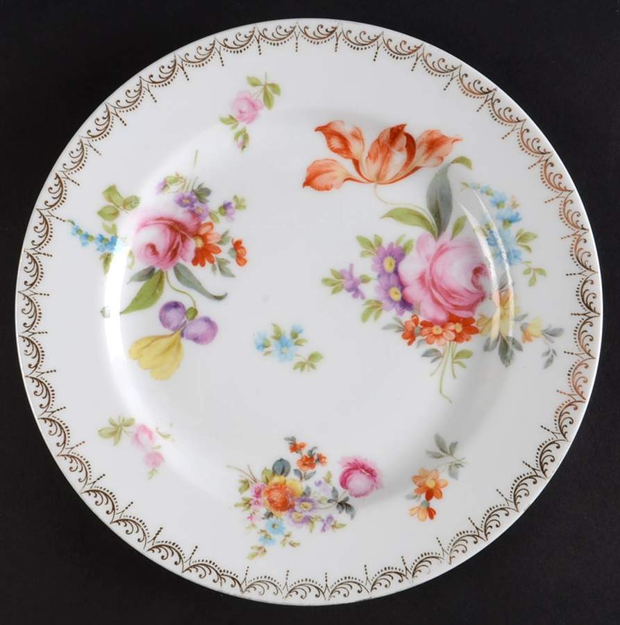 Meissen (White) Luncheon Plate by Rosenthal - Continental-1