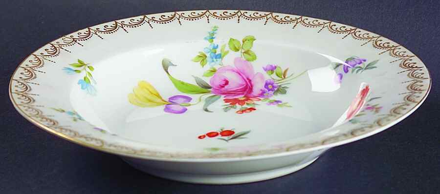 Meissen (White) Rim Soup Bowl by Rosenthal - Continental-1