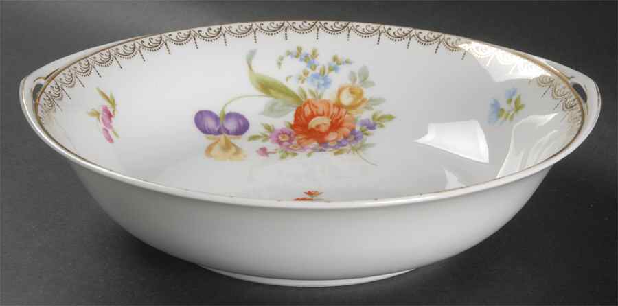 Meissen (White) 10" Round Vegetable Bowl by Rosenthal - Continental-1