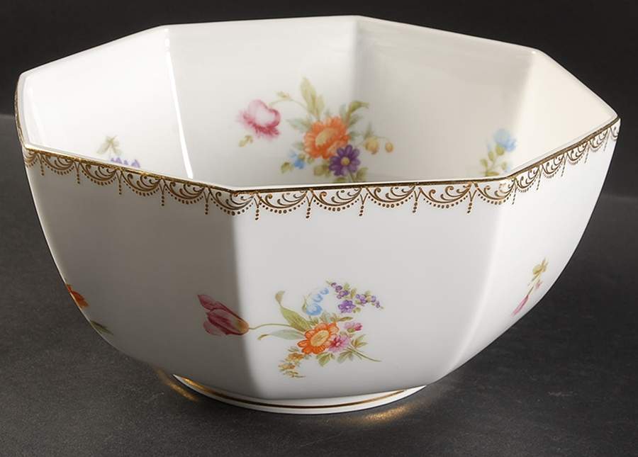 Meissen (White) 8" Octagonal Vegetable Bowl by Rosenthal - Continental-1