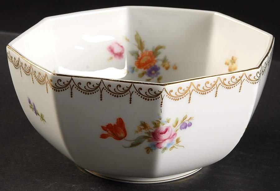 Meissen (White) 6" Octagonal Vegetable Bowl by Rosenthal - Continental-1
