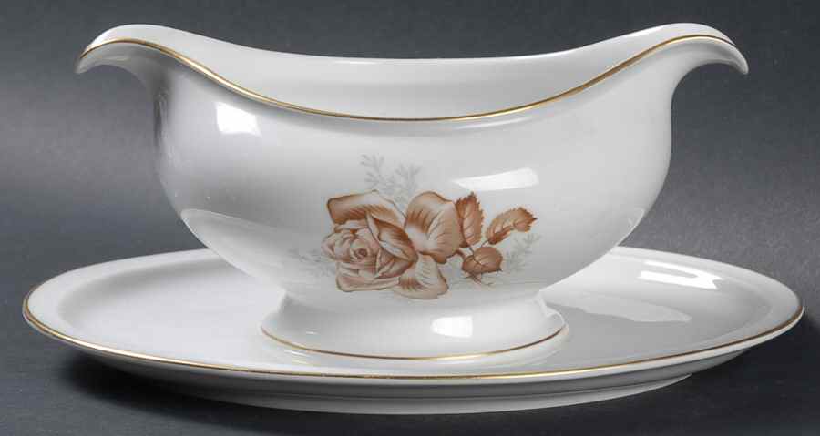Melissa Gravy Boat with Attached Underplate by Rosenthal - Continental-1