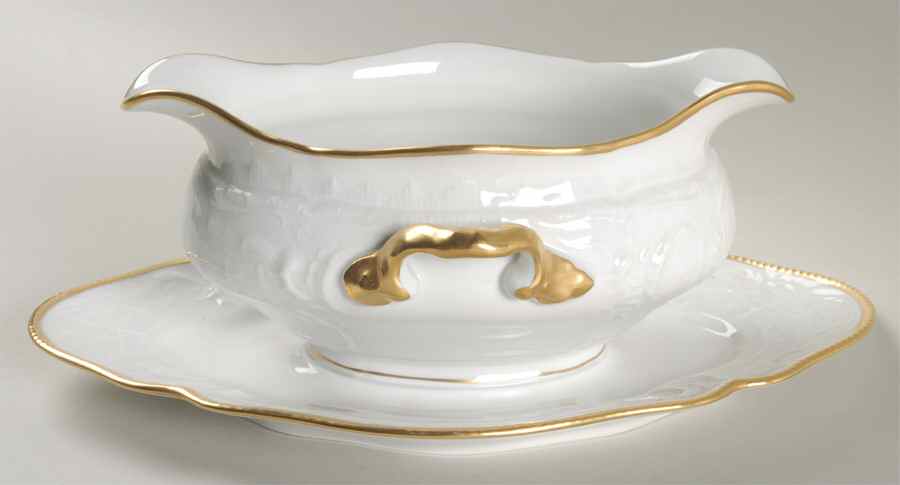 Michelle Gravy Boat with Attached Underplate by Rosenthal - Continental-1