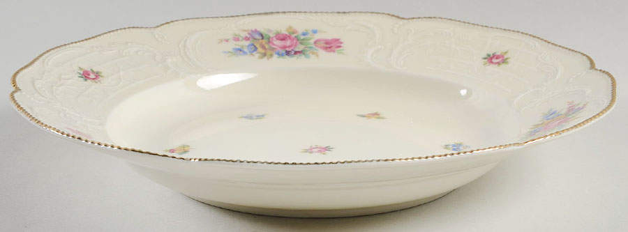 Minuet Cream (Sans Souci) Large Rim Soup Bowl by Rosenthal - Continental-1