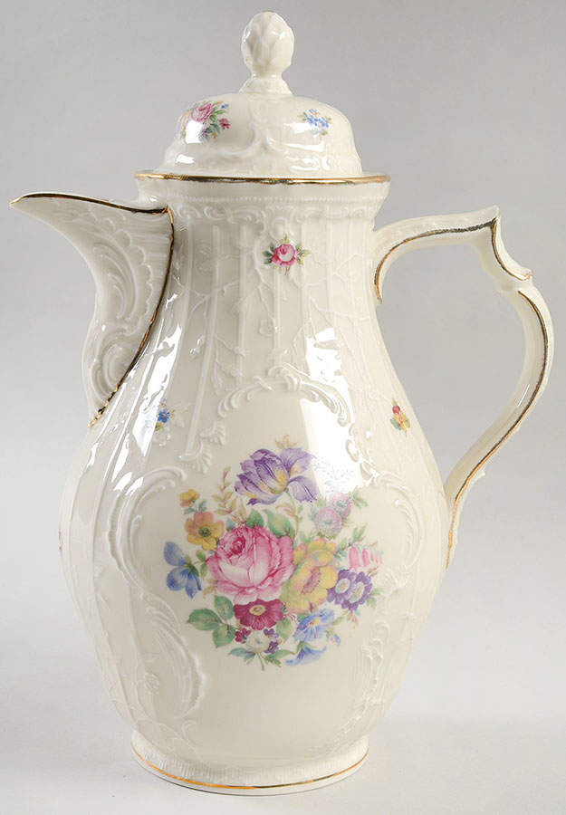 Minuet Cream (Sans Souci) Coffee Pot & Lid by Rosenthal - Continental-1