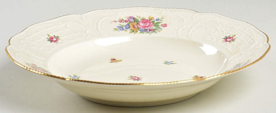 Minuet Cream (Sans Souci) Rim Soup Bowl by Rosenthal - Continental-1