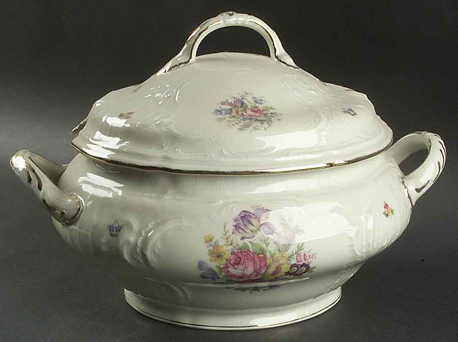 Minuet Cream (Sans Souci) Tureen &  Lid by Rosenthal - Continental-1