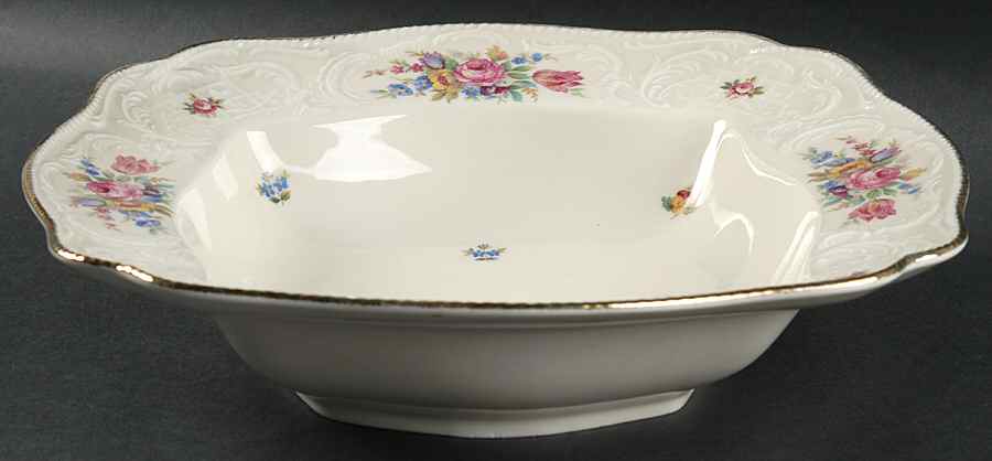 Minuet Cream (Sans Souci) 11" Square Vegetable Bowl by Rosenthal - Continental-1