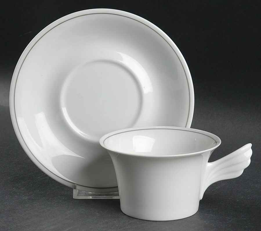 Minerva Flat Cup & Saucer Set by Rosenthal - Continental-1