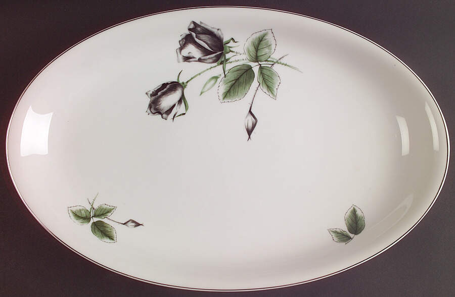 Midnight Rose 15" Oval Serving Platter by Rosenthal - Continental-1