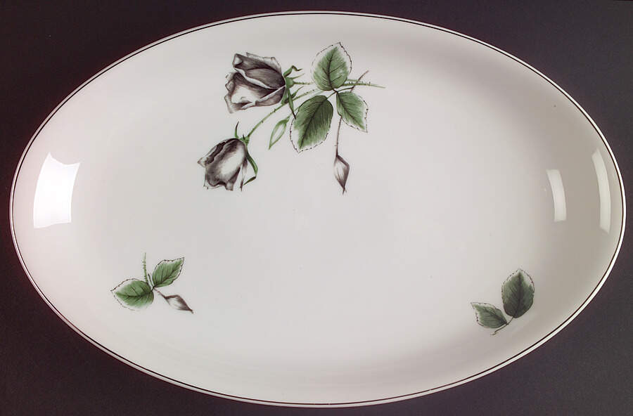 Midnight Rose 13" Oval Serving Platter by Rosenthal - Continental-1