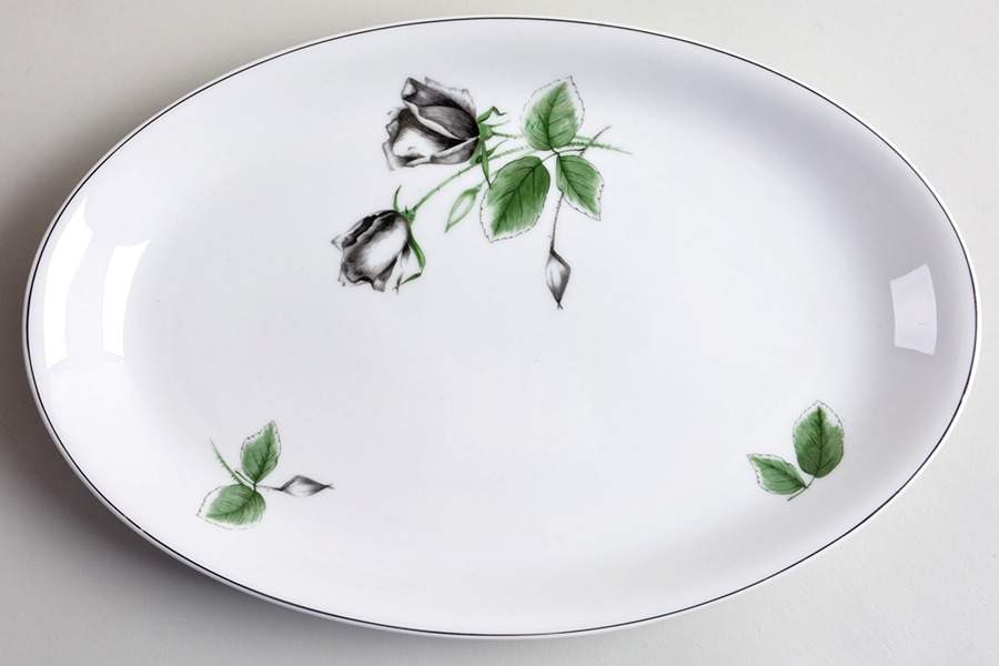 Midnight Rose 11" Oval Serving Platter by Rosenthal - Continental-1