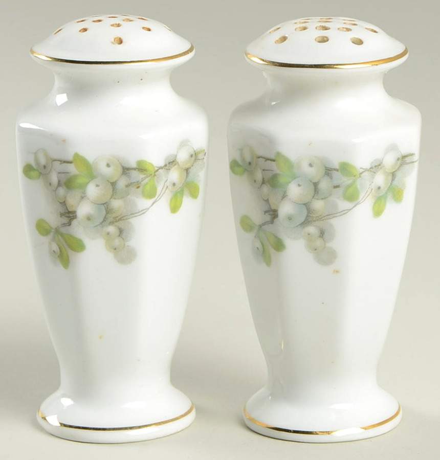 Mistletoe (Gold Trim) Salt & Pepper Set by Rosenthal - Continental-1