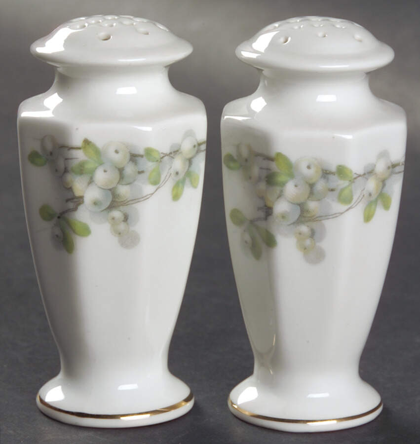 Mistletoe (Gold Trim) Salt & Pepper Set by Rosenthal - Continental-1