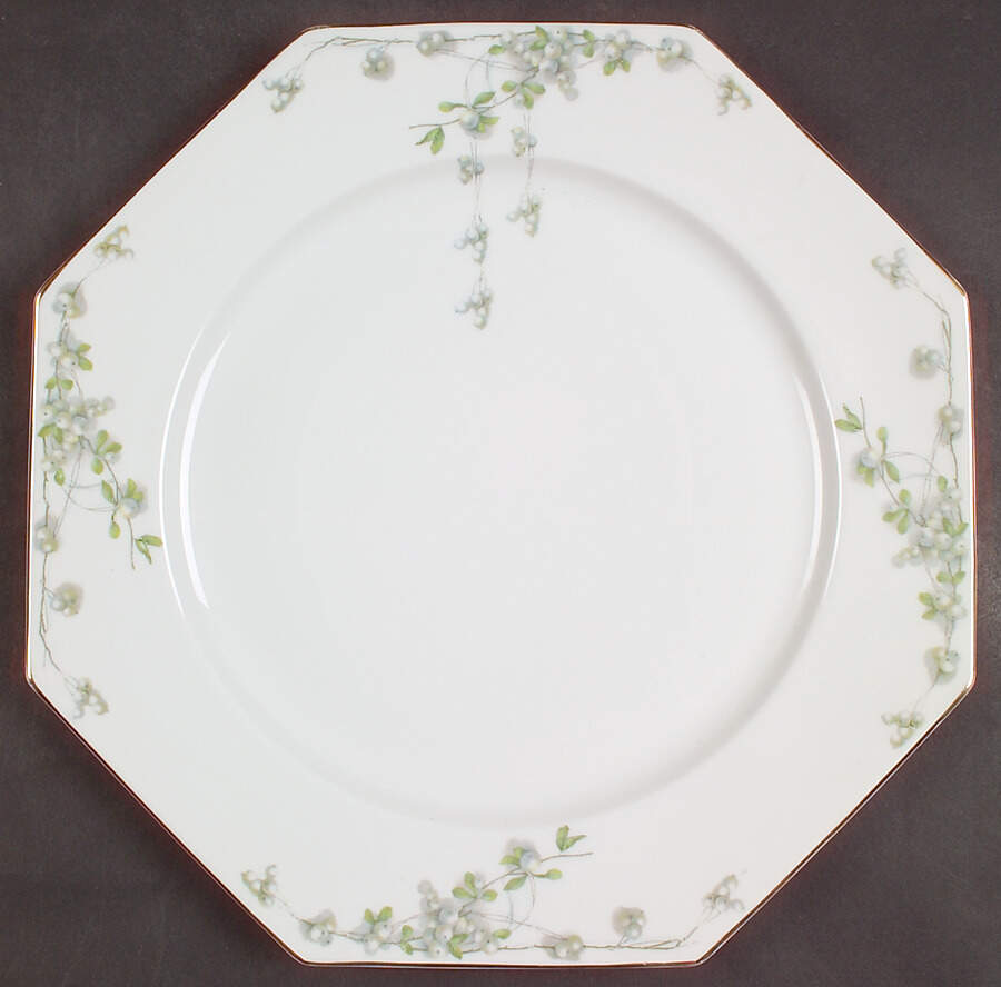 Mistletoe (Gold Trim) 12" Octagonal Chop Plate by Rosenthal - Continental-1