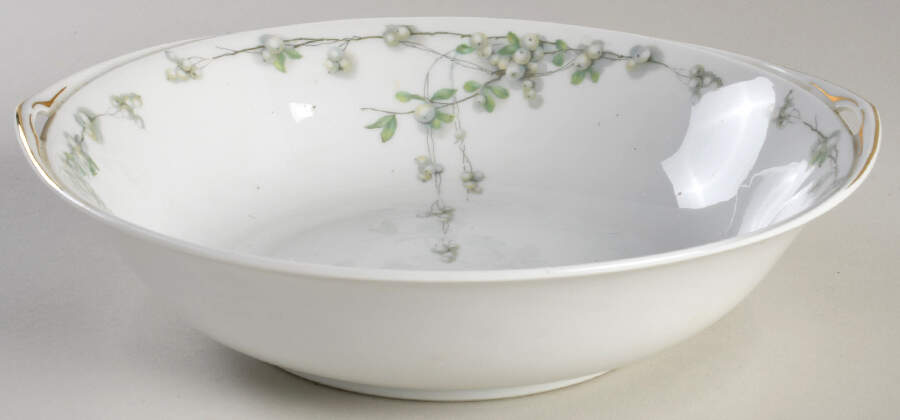 Mistletoe (Gold Trim) 8" Round Vegetable Bowl by Rosenthal - Continental-1