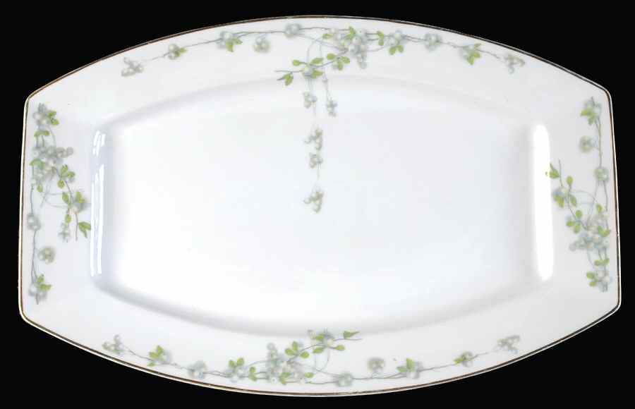 Mistletoe (Gold Trim) 14" Oval Serving Platter by Rosenthal - Continental-1