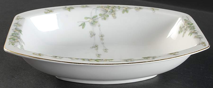Mistletoe (Gold Trim) 10" Oval Vegetable Bowl by Rosenthal - Continental-1