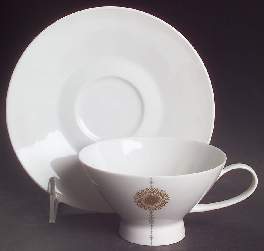 Midnite Sun Footed Cup & Saucer Set by Rosenthal - Continental-1