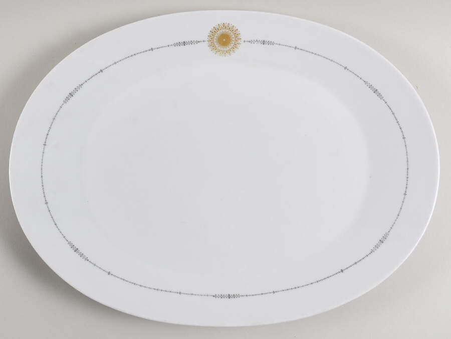 Midnite Sun 15" Oval Serving Platter by Rosenthal - Continental-1