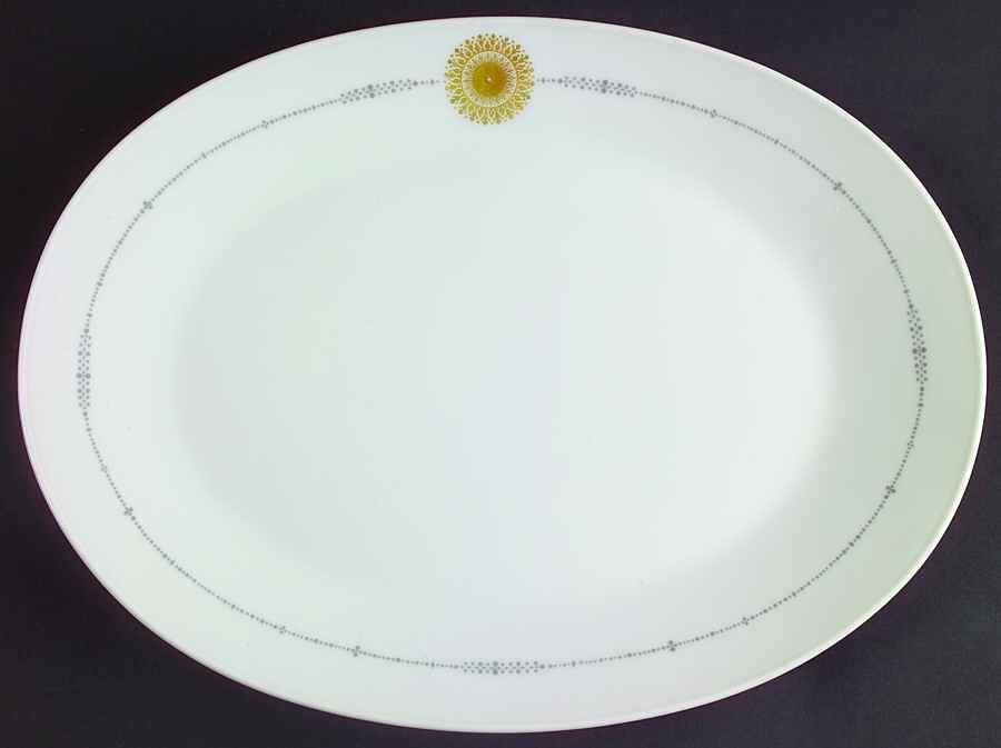 Midnite Sun 11" Oval Serving Platter by Rosenthal - Continental-1
