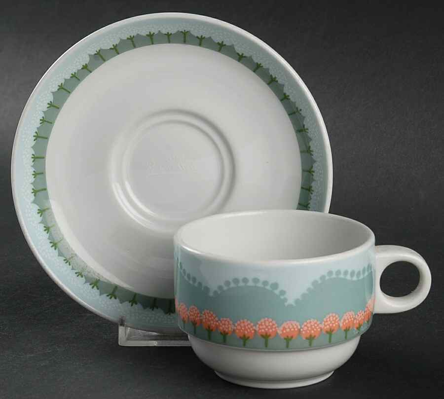 Moj Dom Flat Cup & Saucer Set by Rosenthal - Continental-1