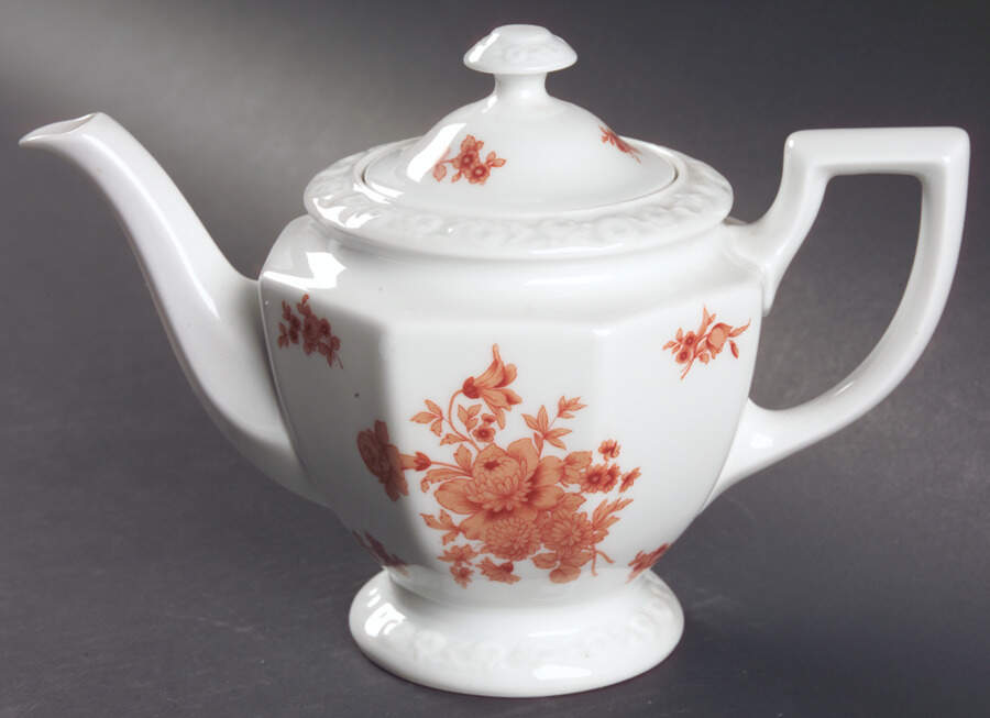 Monticello Orange Small Teapot & Lid by Rosenthal - Continental-1