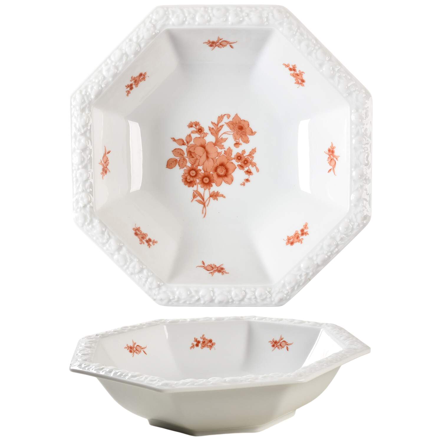 Monticello Orange 10" Round Vegetable Bowl by Rosenthal - Continental-1