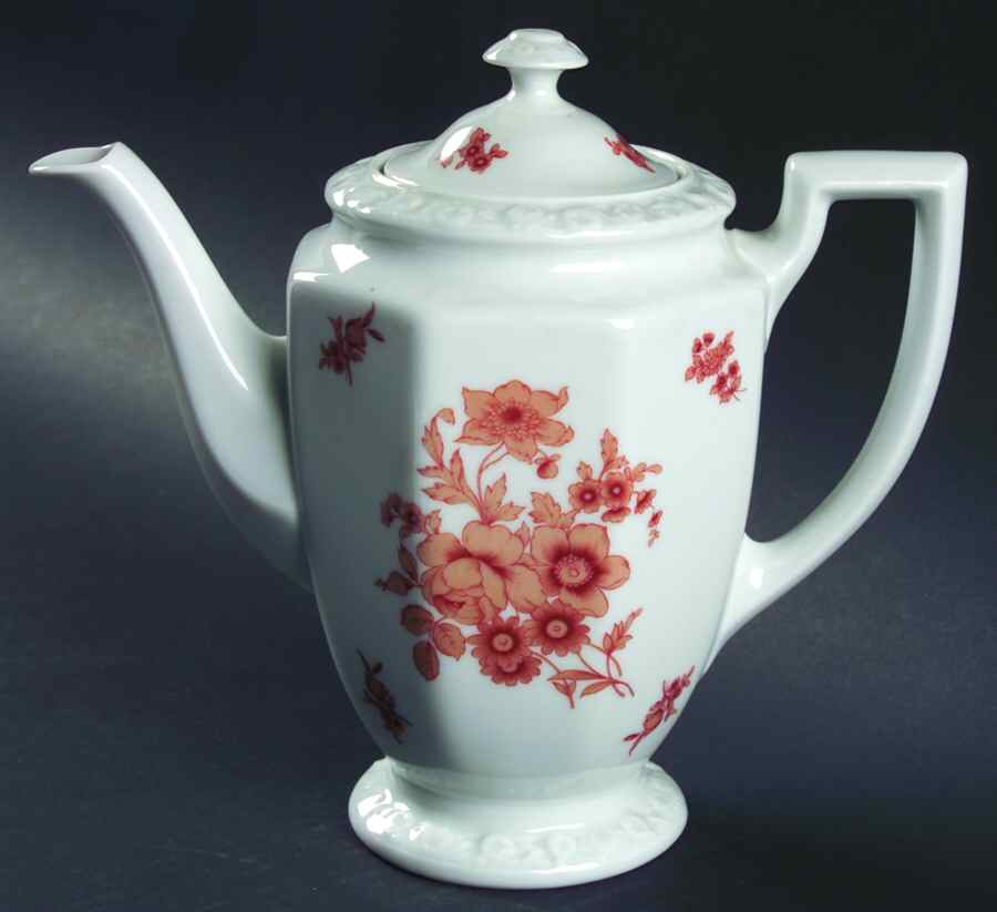 Monticello Orange Small Coffee Pot & Lid by Rosenthal - Continental-1