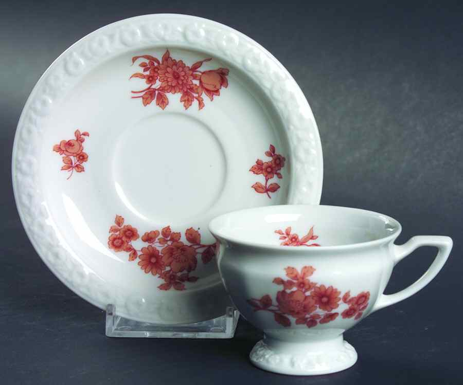Monticello Orange Footed Demitasse Cup & Saucer Set by Rosenthal - Continental-1