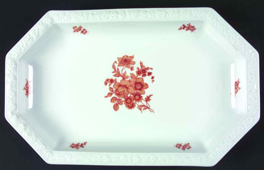 Monticello Orange 15" Oval Serving Platter by Rosenthal - Continental-1