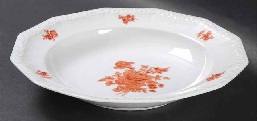 Monticello Orange Large Rim Soup Bowl by Rosenthal - Continental-1