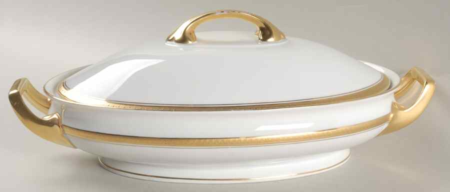 Monacco White Oval Covered Vegetable by Rosenthal - Continental-1