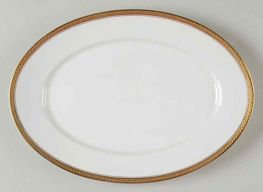 Monacco White 12" Oval Serving Platter by Rosenthal - Continental-1