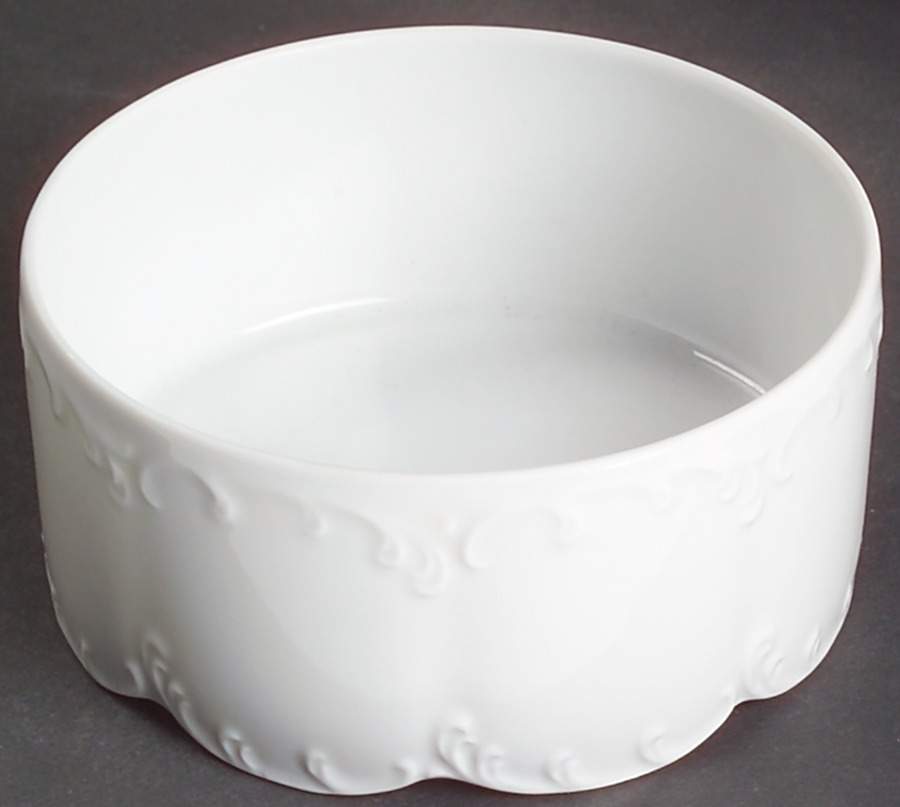 Monbijou (All White) Fruit/Dessert (Sauce) Bowl by Rosenthal - Continental-1
