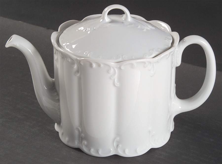 Monbijou (All White) Teapot & Lid by Rosenthal - Continental-1