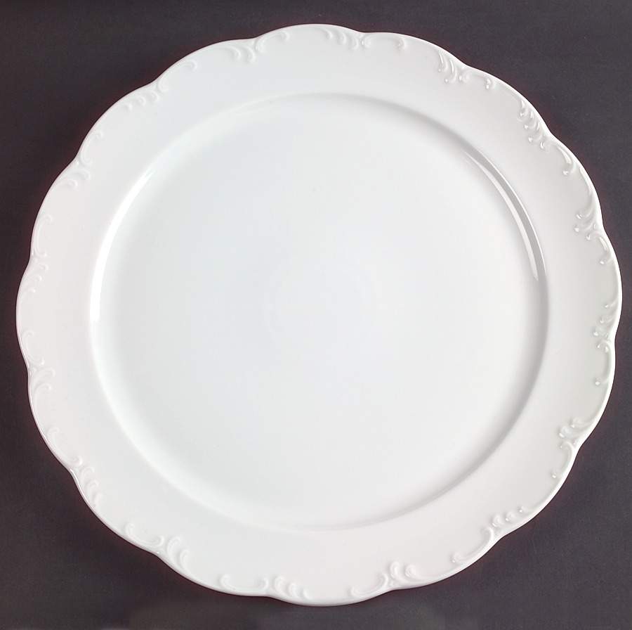 Monbijou (All White) Service Plate (Charger) by Rosenthal - Continental-1