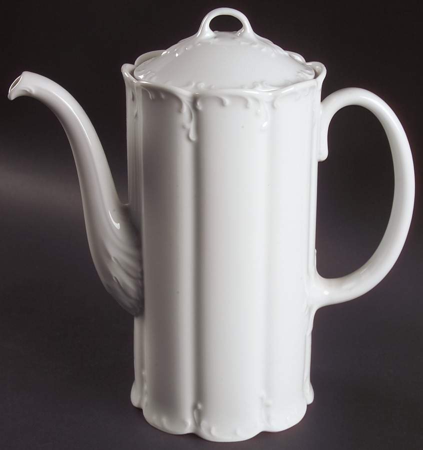 Monbijou (All White) Coffee Pot & Lid by Rosenthal - Continental-1