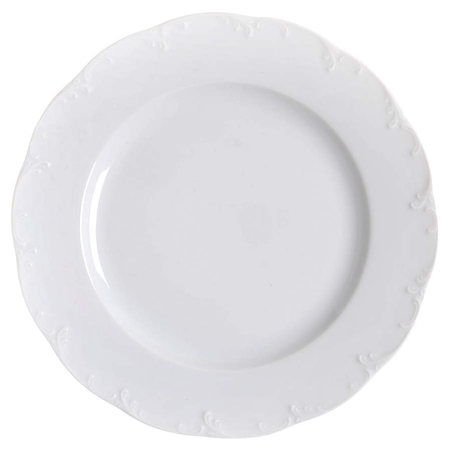 Monbijou (All White) Dinner Plate by Rosenthal - Continental-1