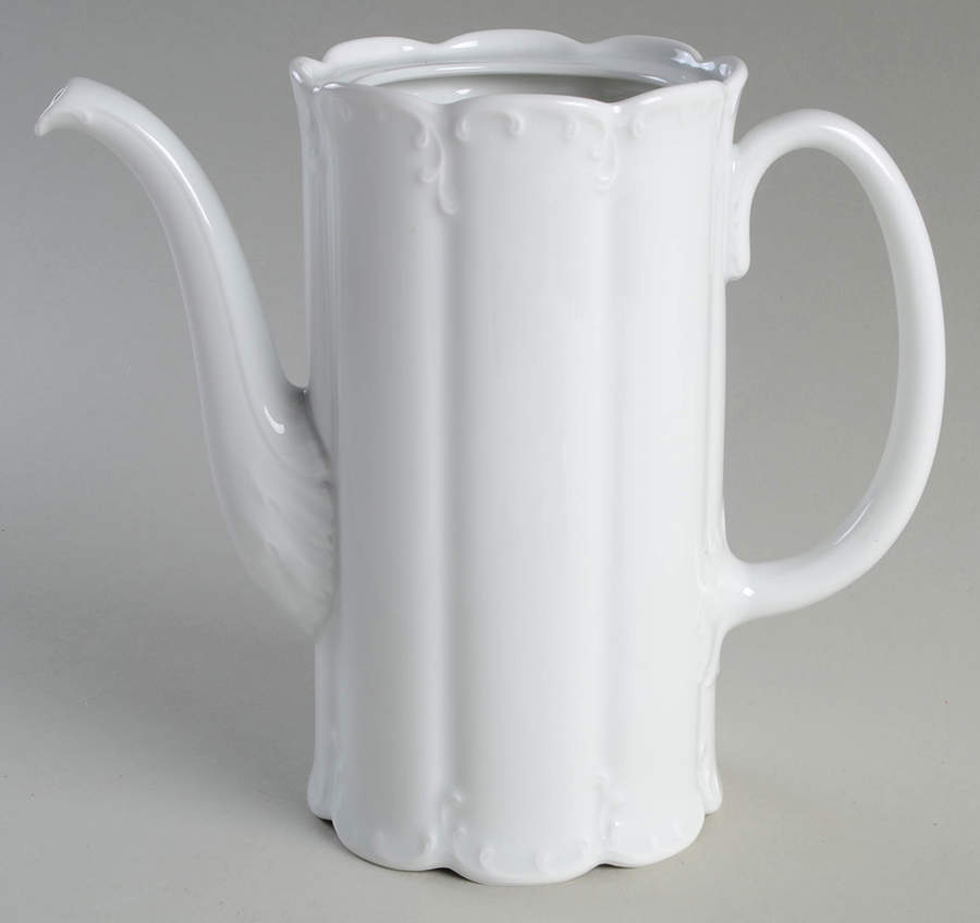 Monbijou (All White) Small Coffee Pot No Lid by Rosenthal - Continental-1