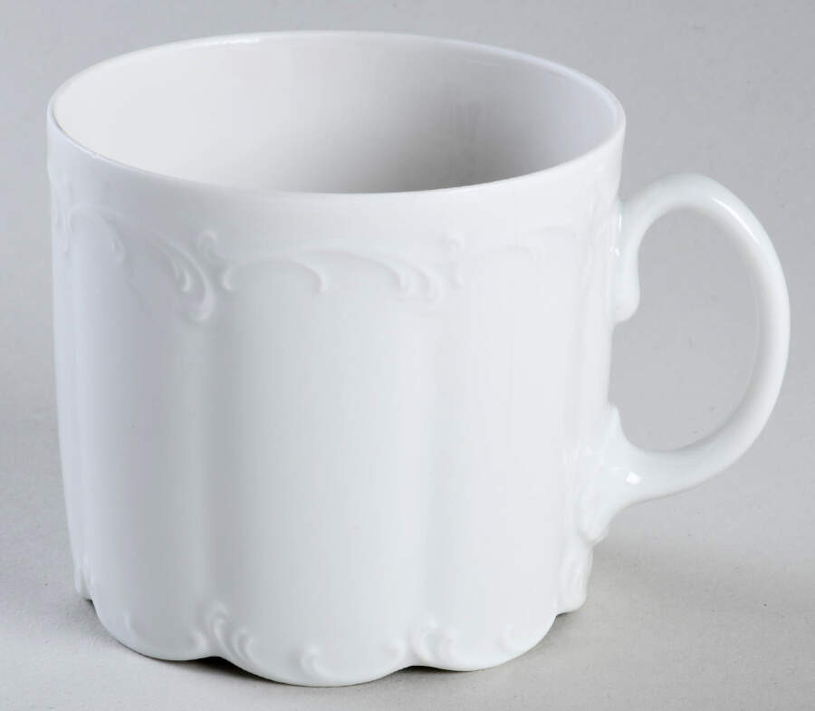 Monbijou (All White) Flat Cup by Rosenthal - Continental-1