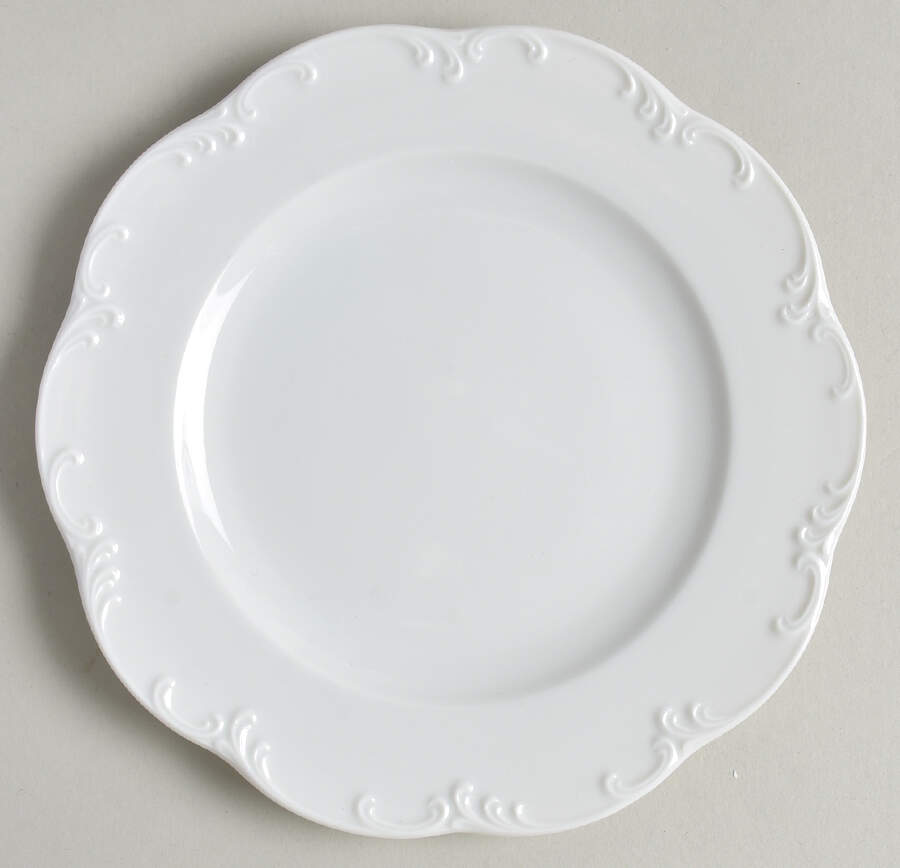 Monbijou (All White) Bread & Butter Plate by Rosenthal - Continental-1