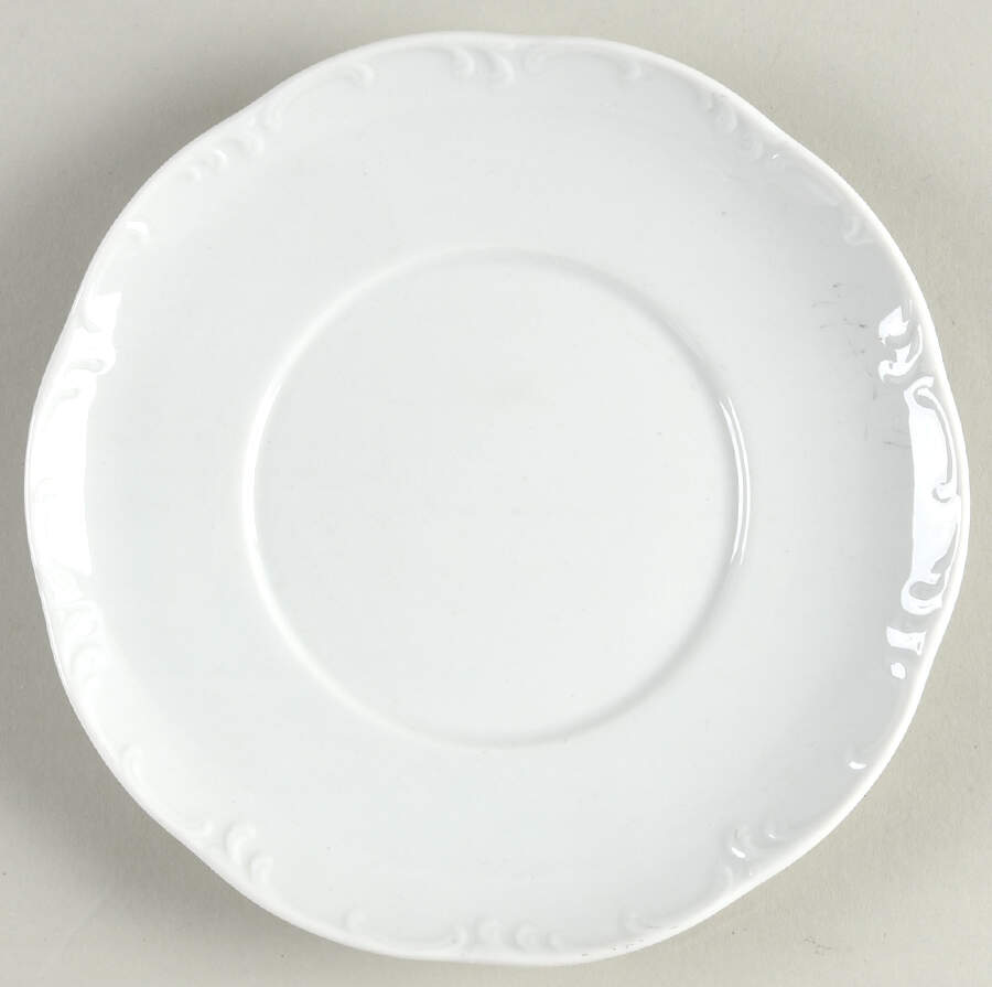 Monbijou (All White) Saucer for Cream Soup Bowl by Rosenthal - Continental-1