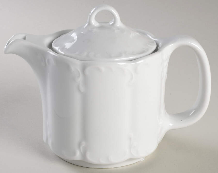 Monbijou (All White) Mini Teapot & Lid by Rosenthal - Continental-1